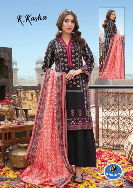 Keval k Kasha Vol-2 Cotton Designer Printed Dress Material